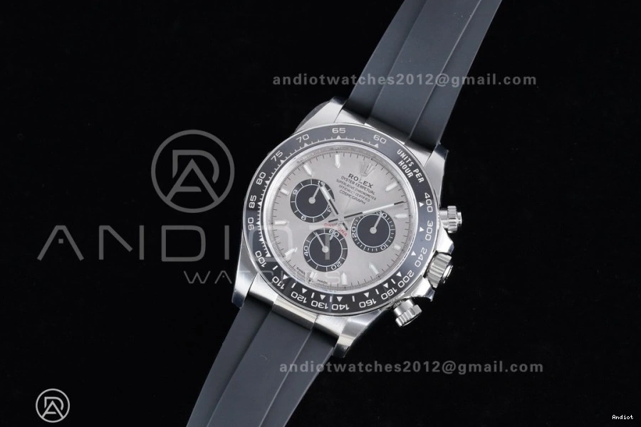 VSF Edition Daytona Black on V2 (Weighted) Strap VS4131 126519 Best Oysterflex Dial Gray 1:1 1118